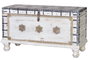Giner y Colomer Baúl Madera de Mango Blanco Envejecido 57x100x40 cm